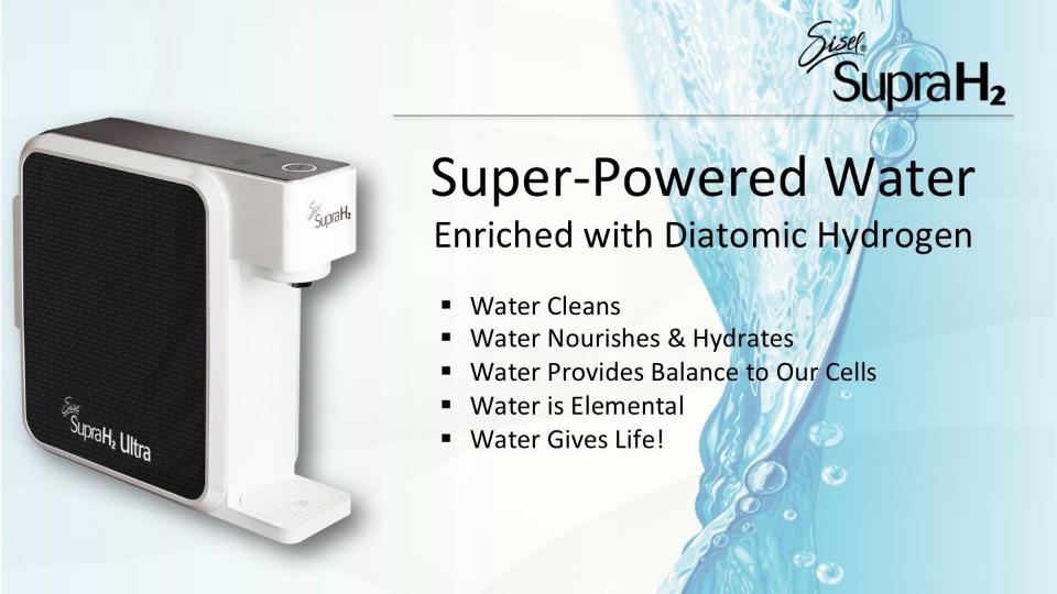 Hydrogen Water H2 Water Filter By Sisel International - Diatomic Hydrogen