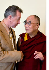 Tom Mower with the Dala Lama