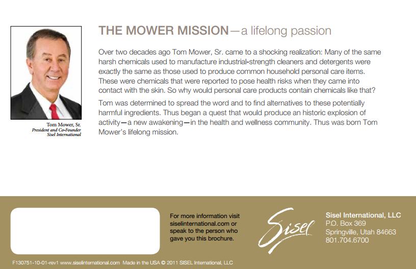 Tom Mowers Vision to provide the safest personal care and beauty products in the world
