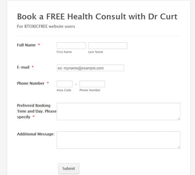 Book a free AGE Pill Health Consultation with Dr Curt