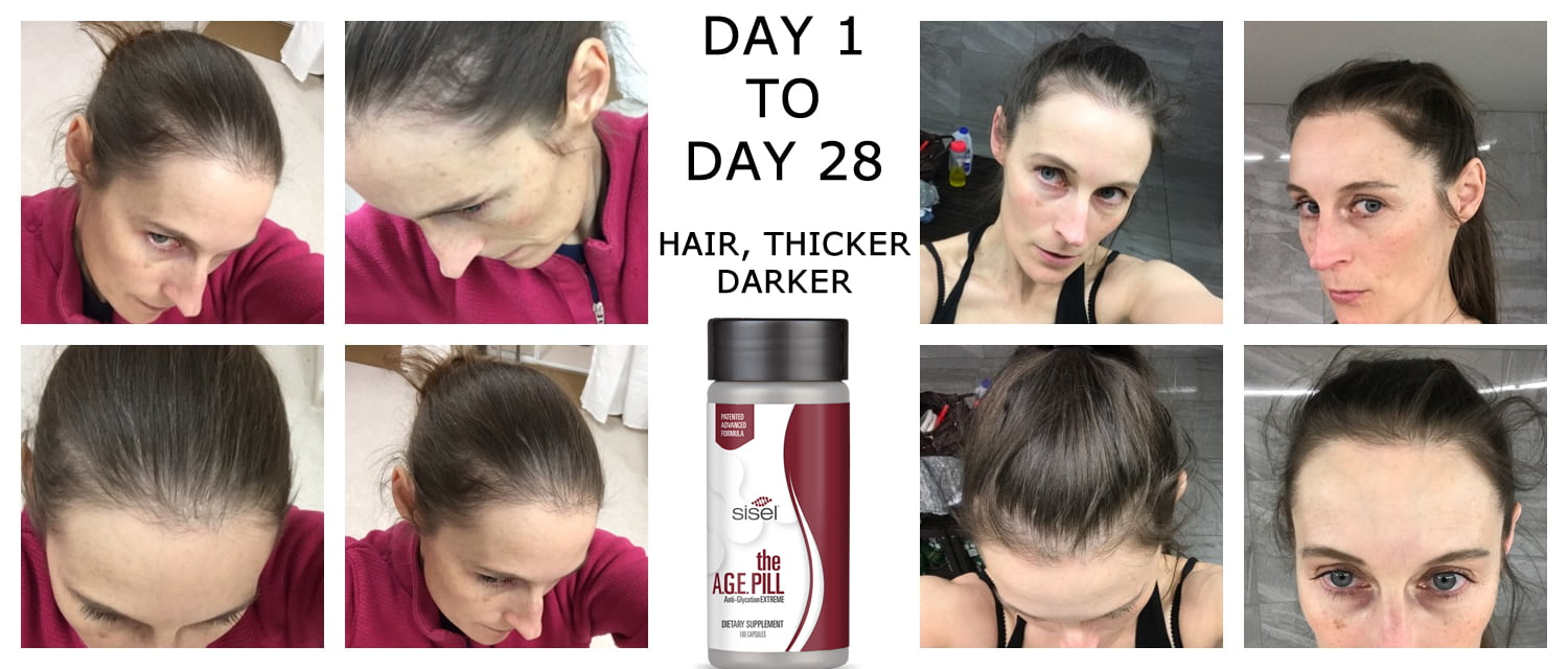 AGE Pill hair thicker darker 28 days Sisel Australia