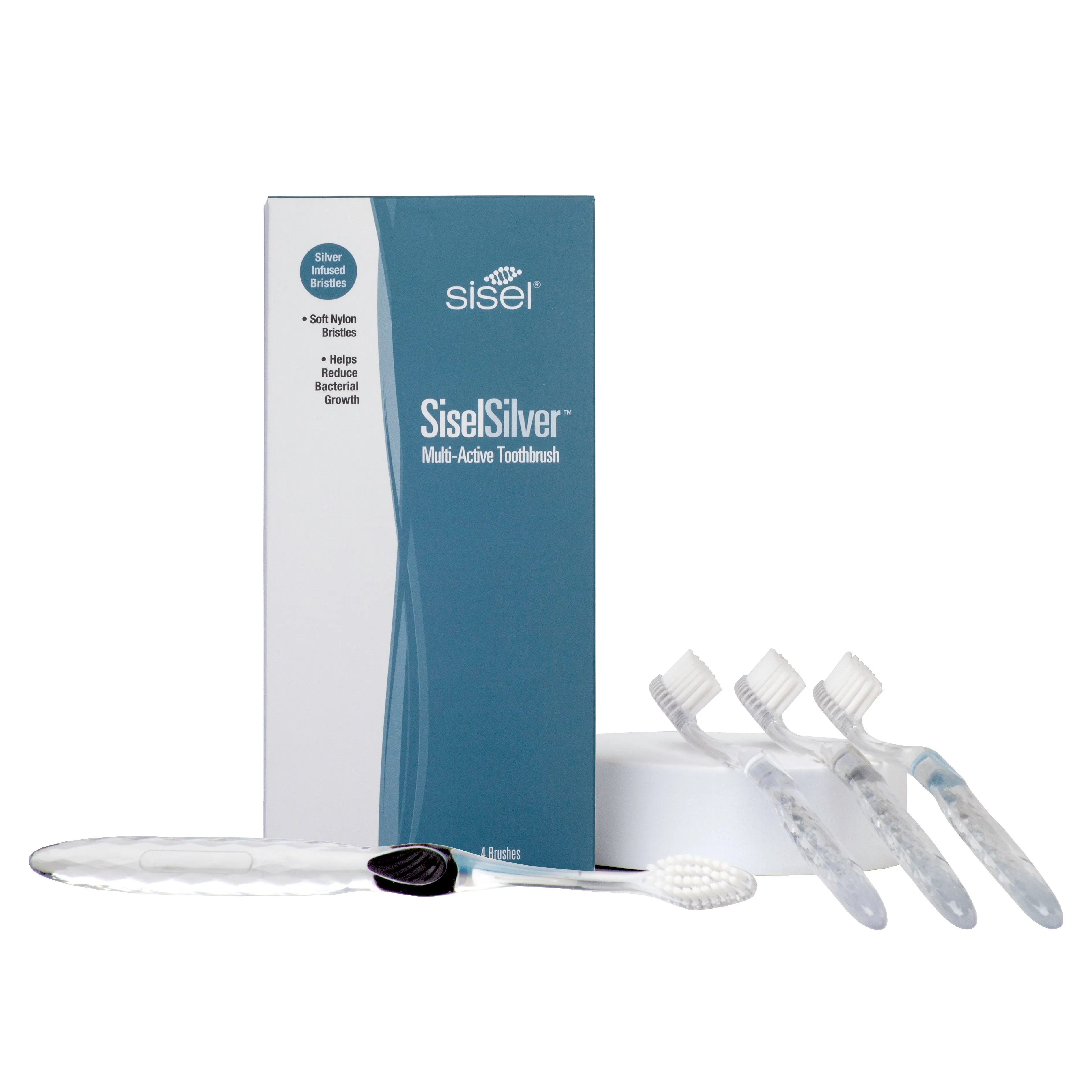 SiselSilver Toothbrush 4 Pack