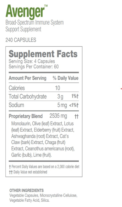 Sisel-Avenger-Product-Ingredients