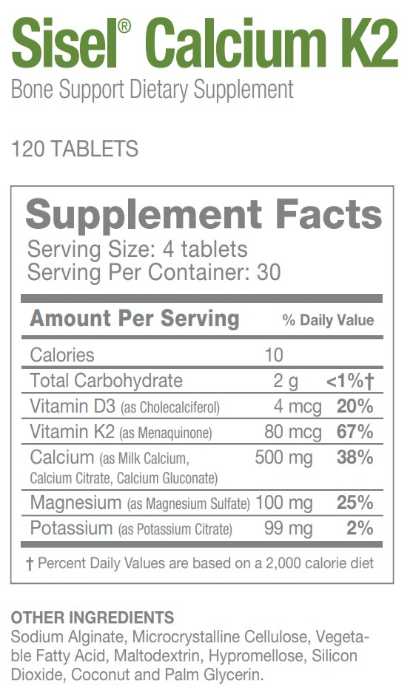 Sisel-Calcium-Product-Ingredients