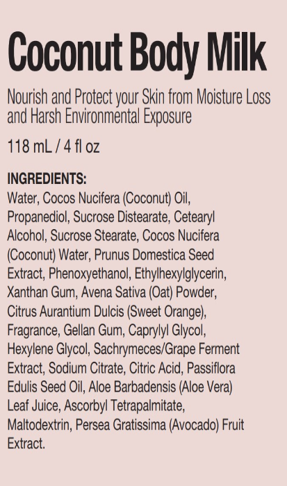 Sisel-Coconut-Body Milk-Product-Ingredients