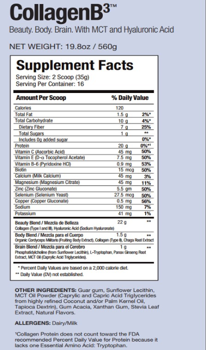 Sisel-Collagen-Product-Ingredients-label