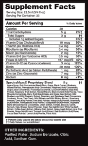 SpectraMaxx Ingredients