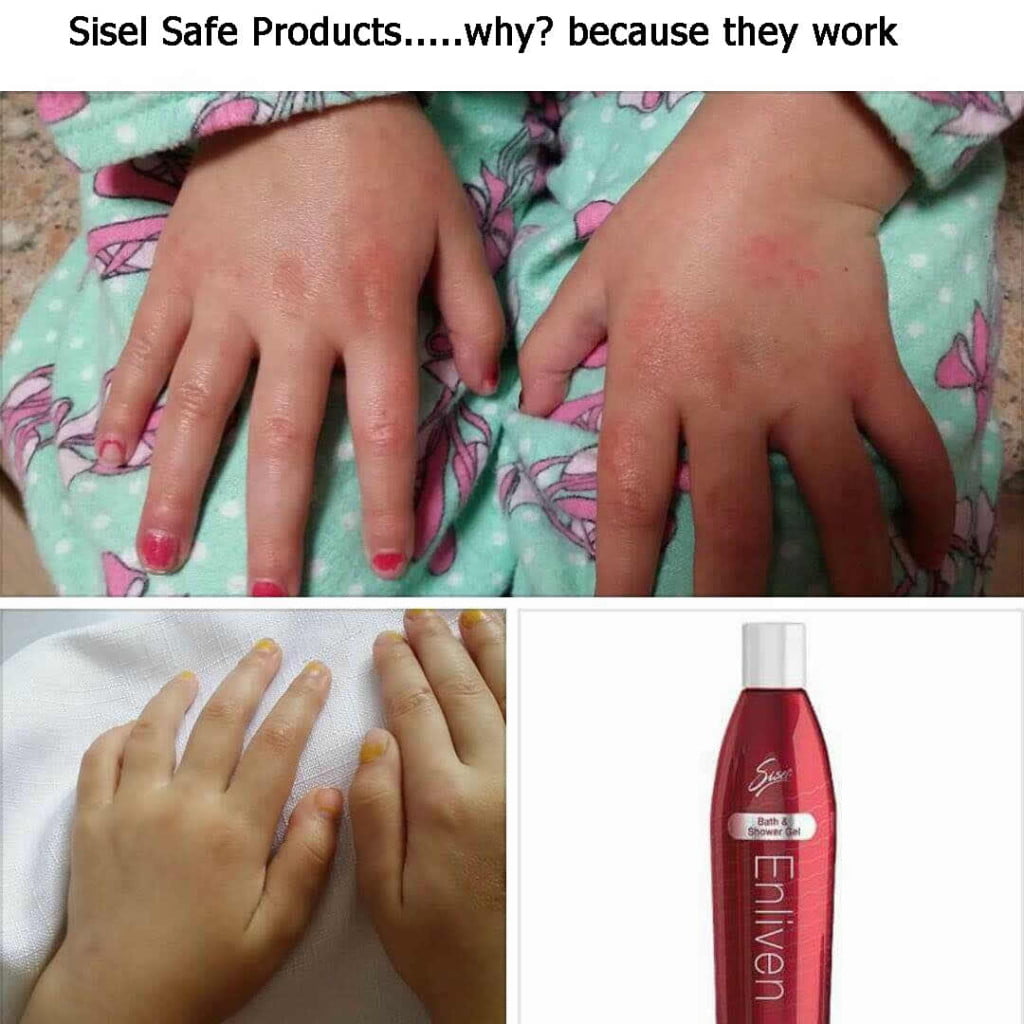 Before and After using Sisel Safe Products - Toxic Free Living -Eliven Bath and Shower Gel